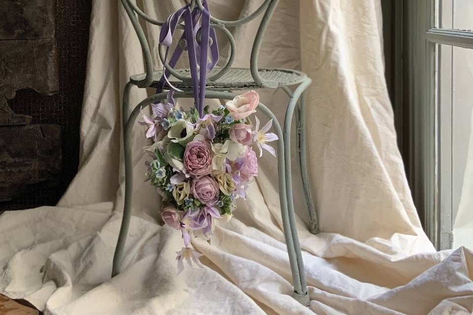 Bouquet de mariée aumônière