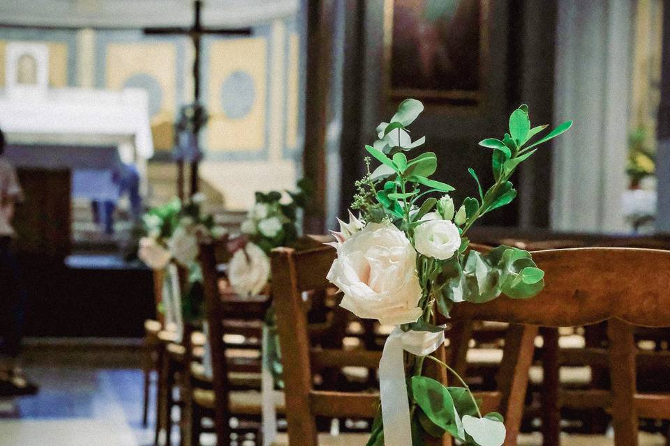 Décoration des bancs église