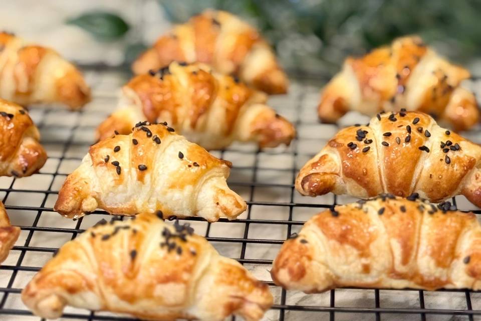 Croissants au saumon