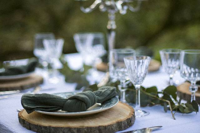 Décoration de table végétale