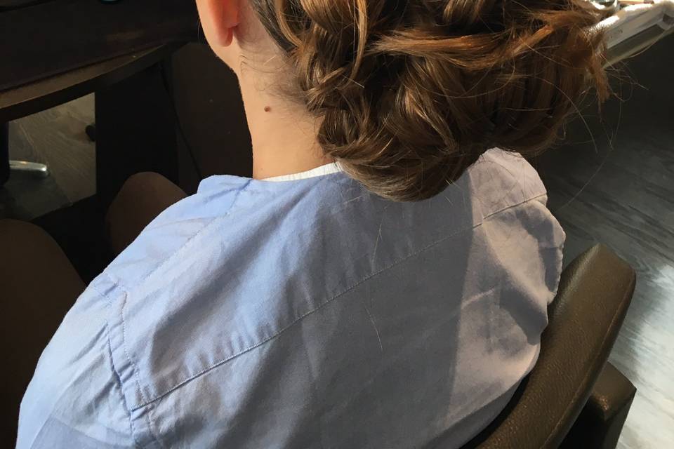 Chignon cheveux très épais