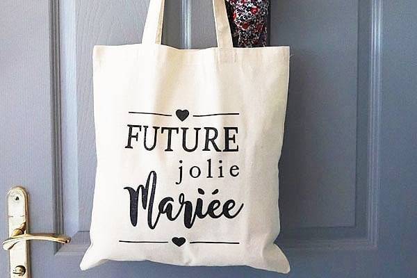 Tote bag enterrement de vie de jeune fille