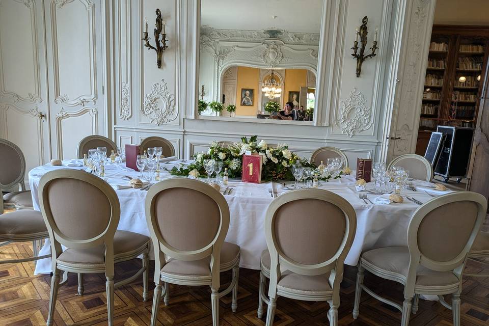 Mariage L et F table d'honneur