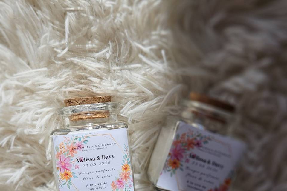 Mariage rose et orange