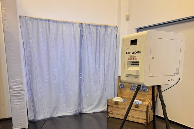 Photobooth avec fondrideau led