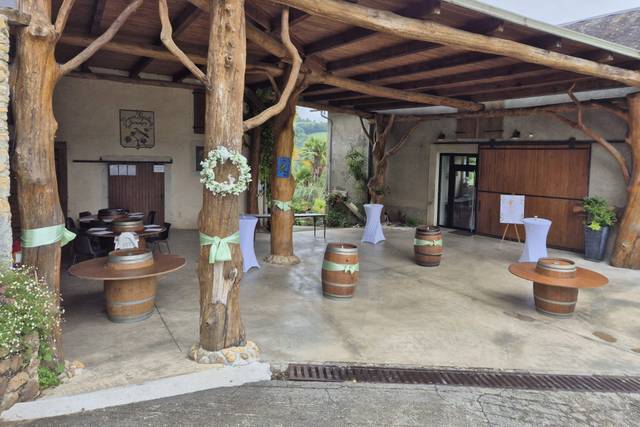 Apéritif sous l'auvent