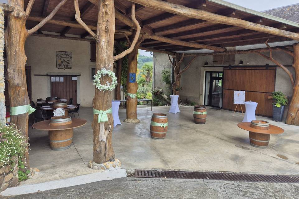 Apéritif sous l'auvent