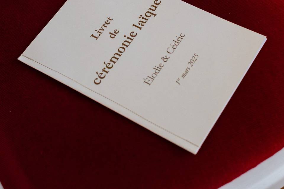 Livret cérémonie