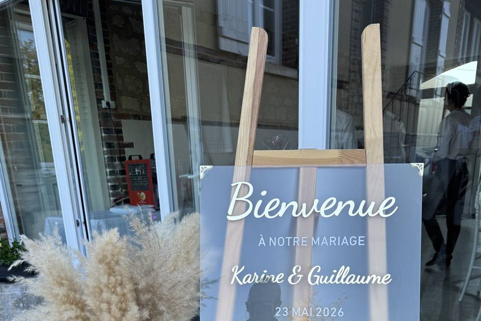 Panneau bienvenue