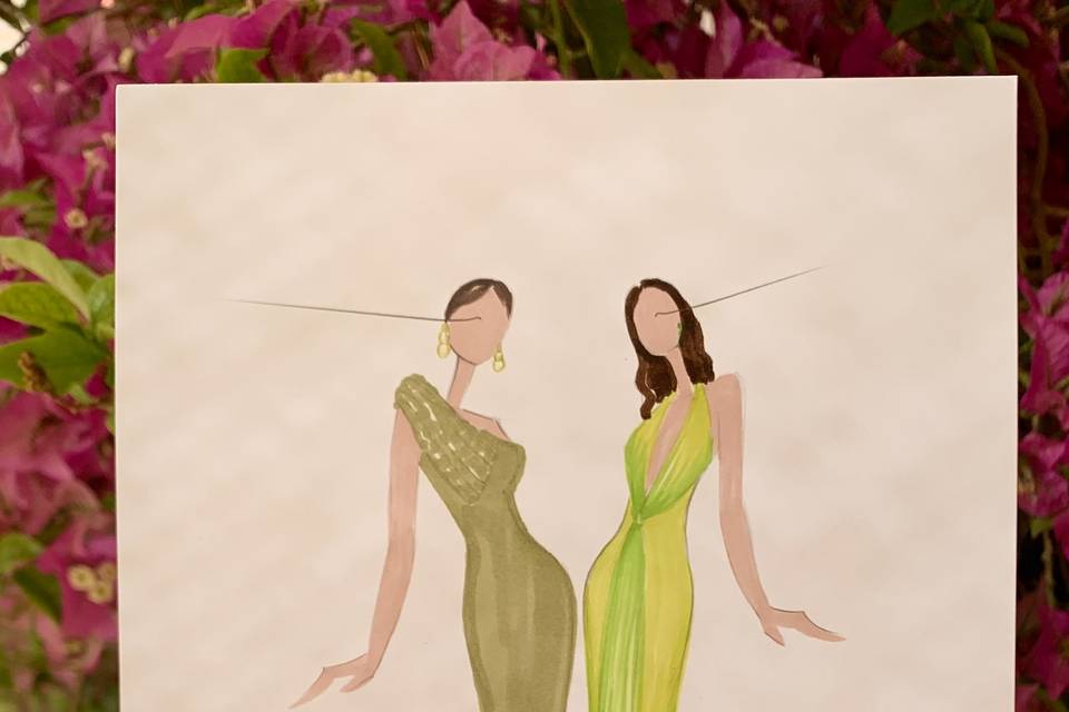 Les amies ilustrés