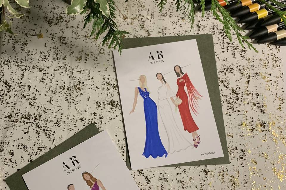 Illustration de mariage