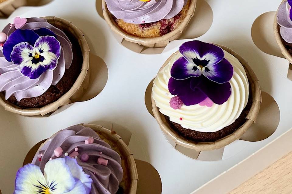 Des cupcakes fleuris