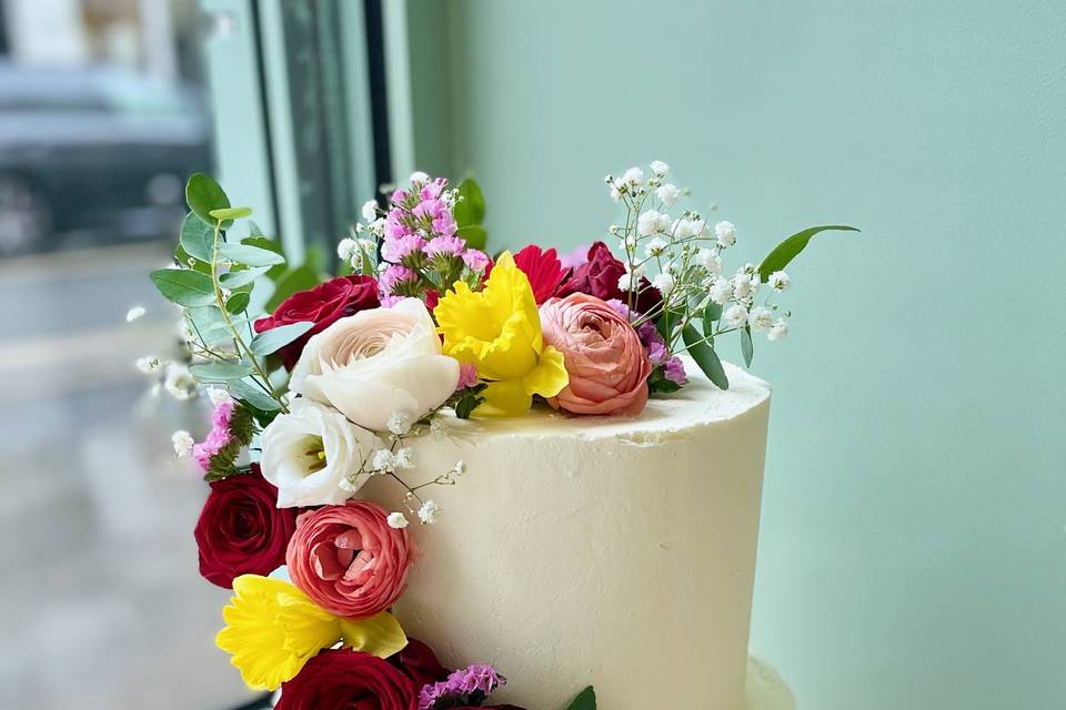 Layer cake fleuri