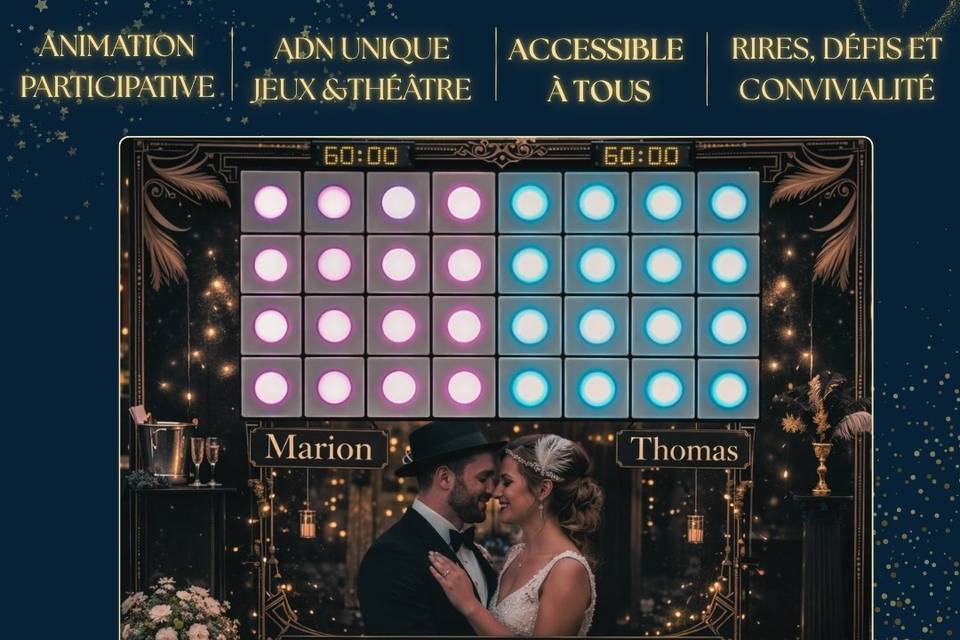 Mur interactif Mariage