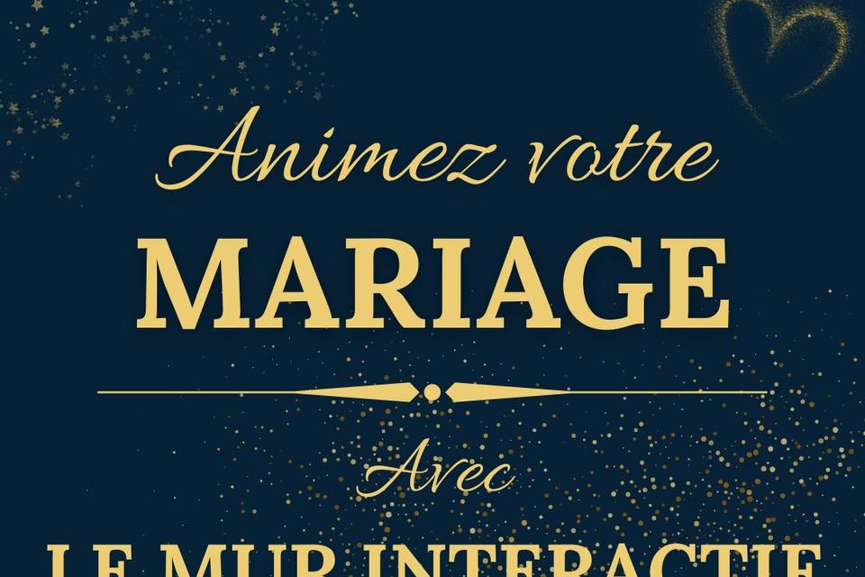 Mur interactif Mariage