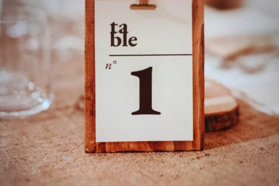 Numéro de table