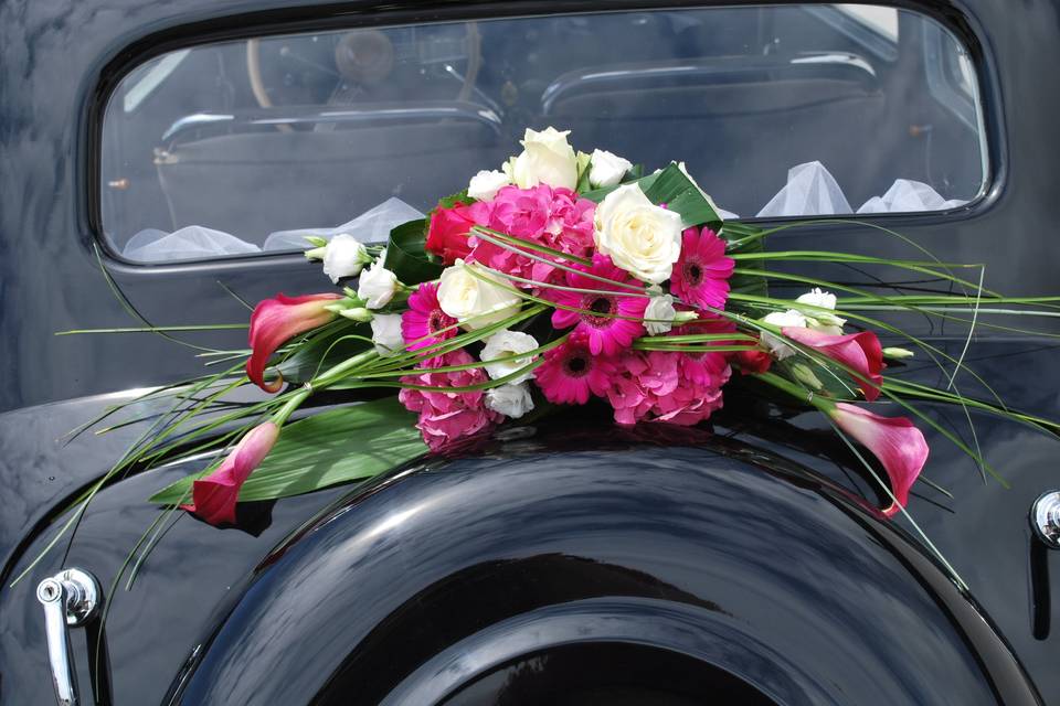 Capot voiture mariage