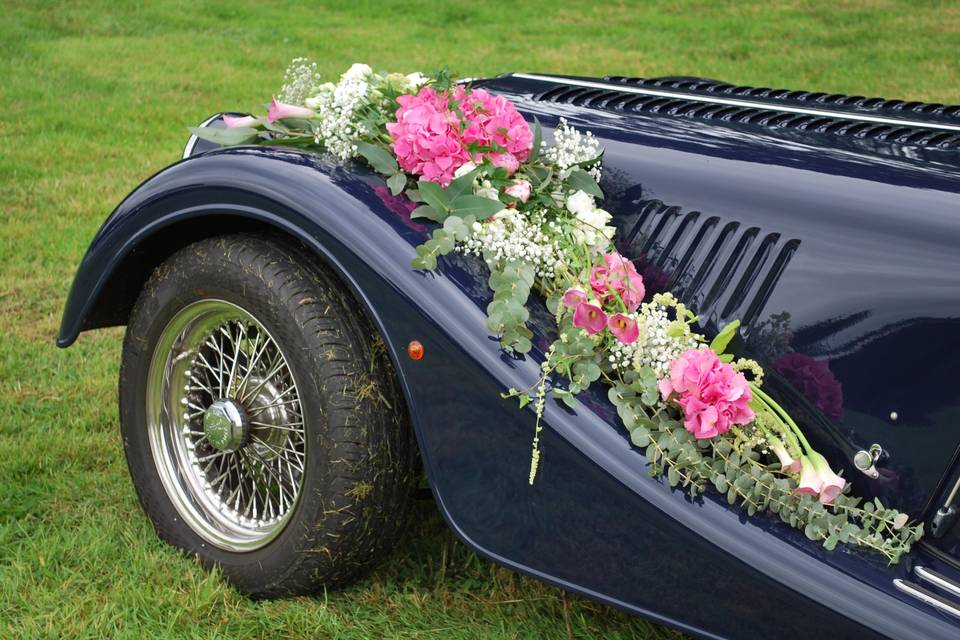 Fleurs voiture sur mesure