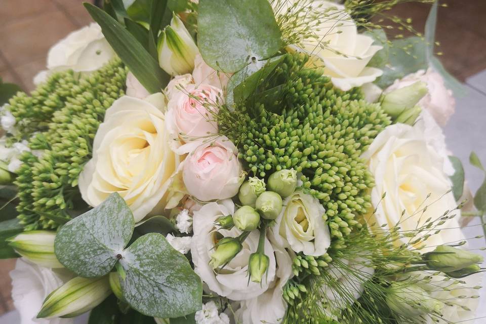 Bouquet de mariée rond