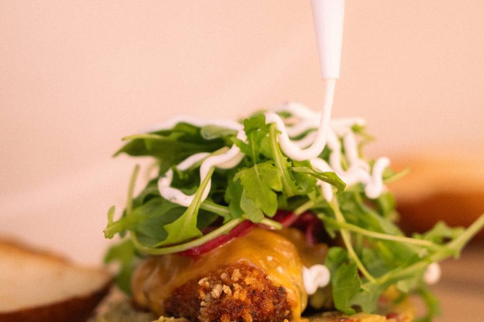 Burger poulet panko