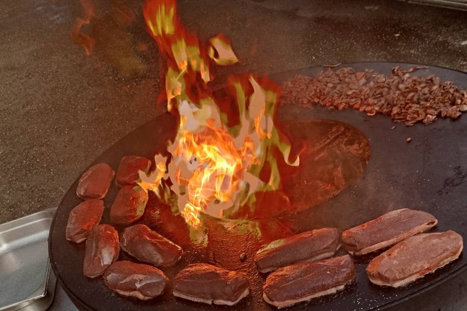 Magrets de canard au braséro
