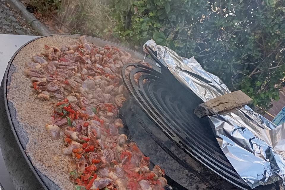 Cœurs de canard au braséro