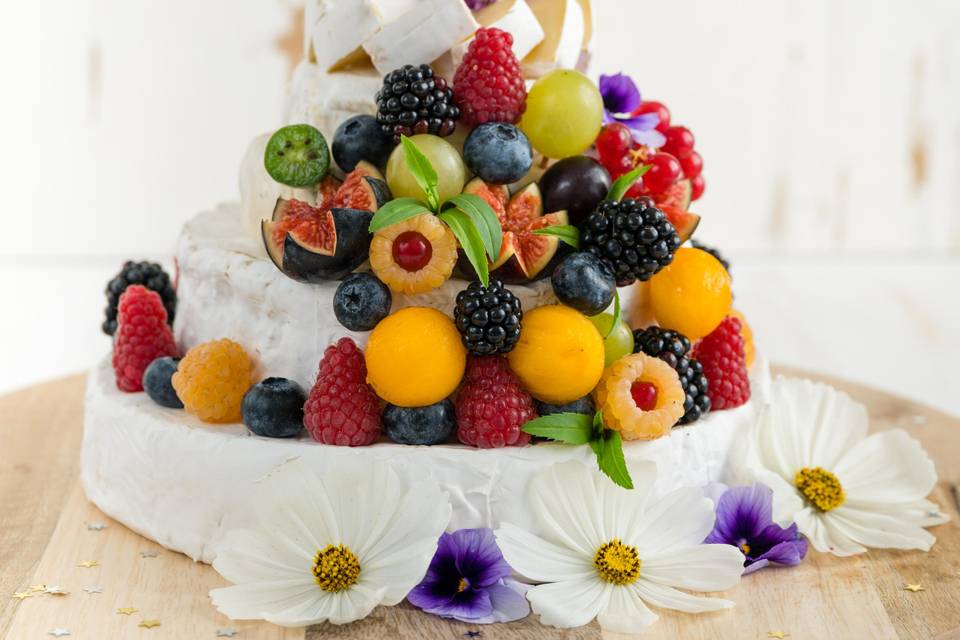 Pyramide fromage fruits