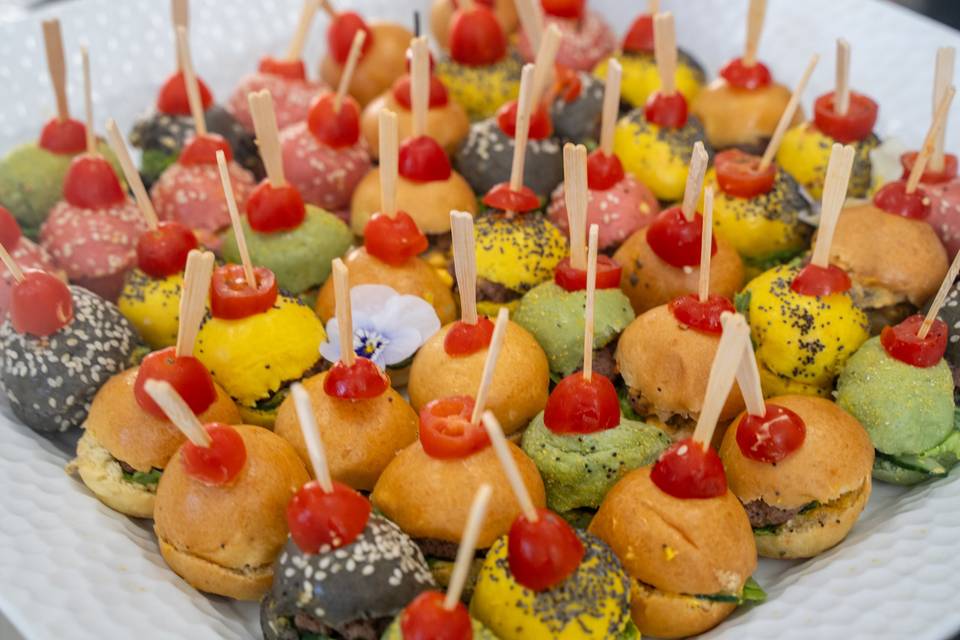 Detail_Petits Fours Salés Colorés