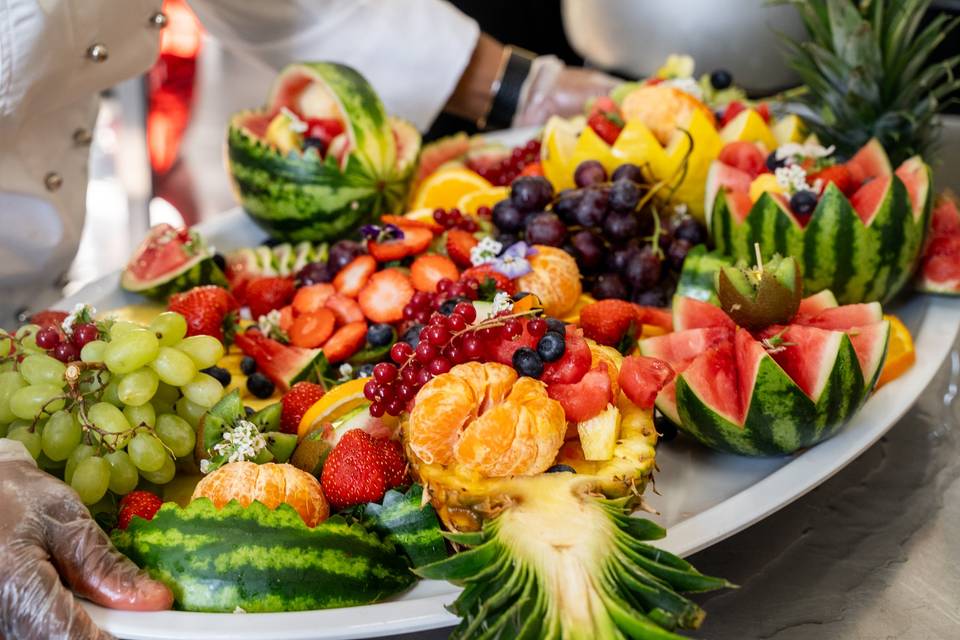 Detail_Plateau de Fruits Sculptés