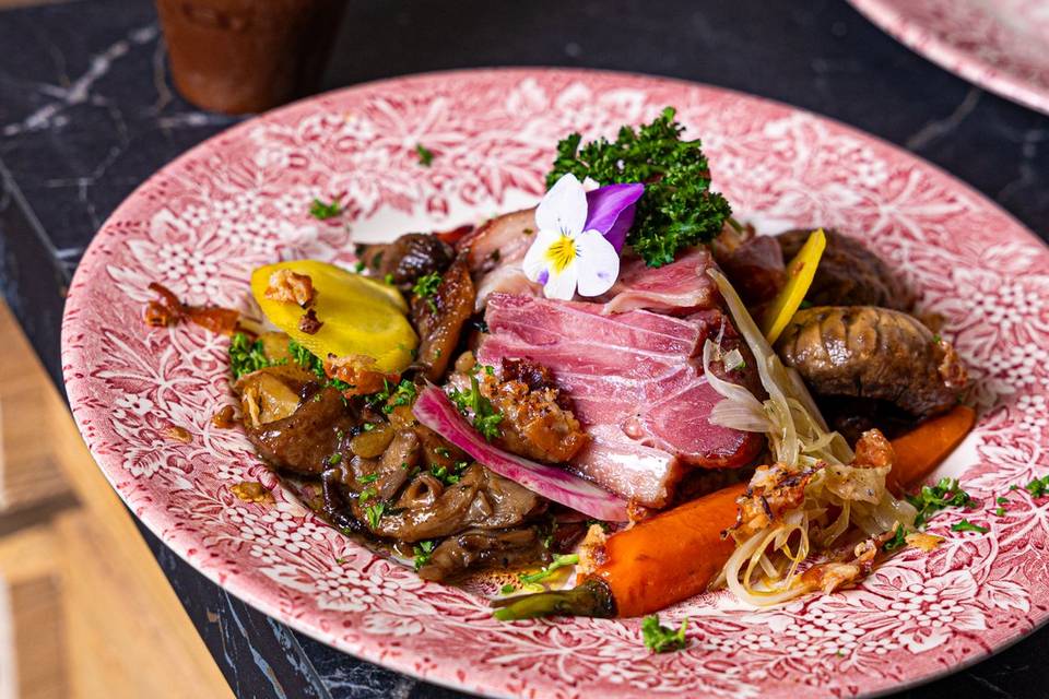 Jarret de porc confit