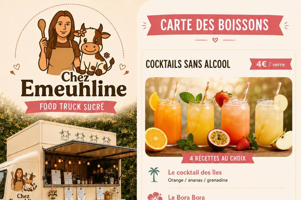 Plaquette boissons