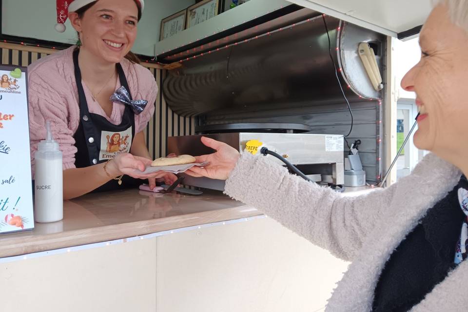 Distribution de gourmandise
