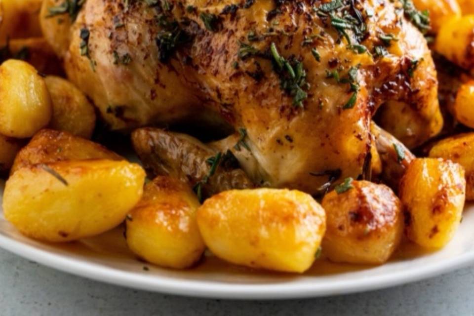 Poulet rôti pomme de terre