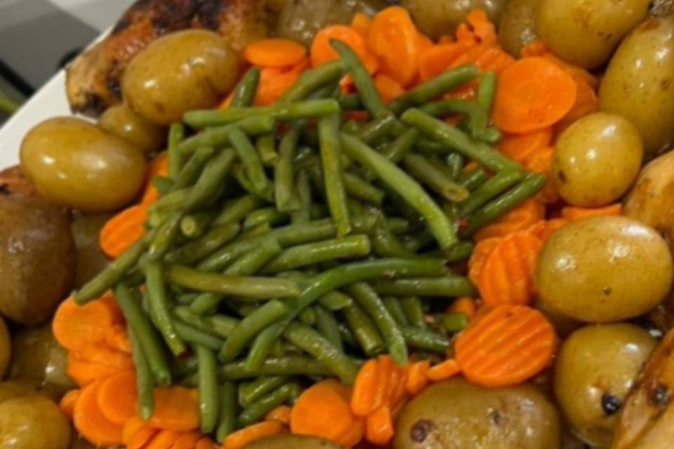 Cuisses de poulet légumes