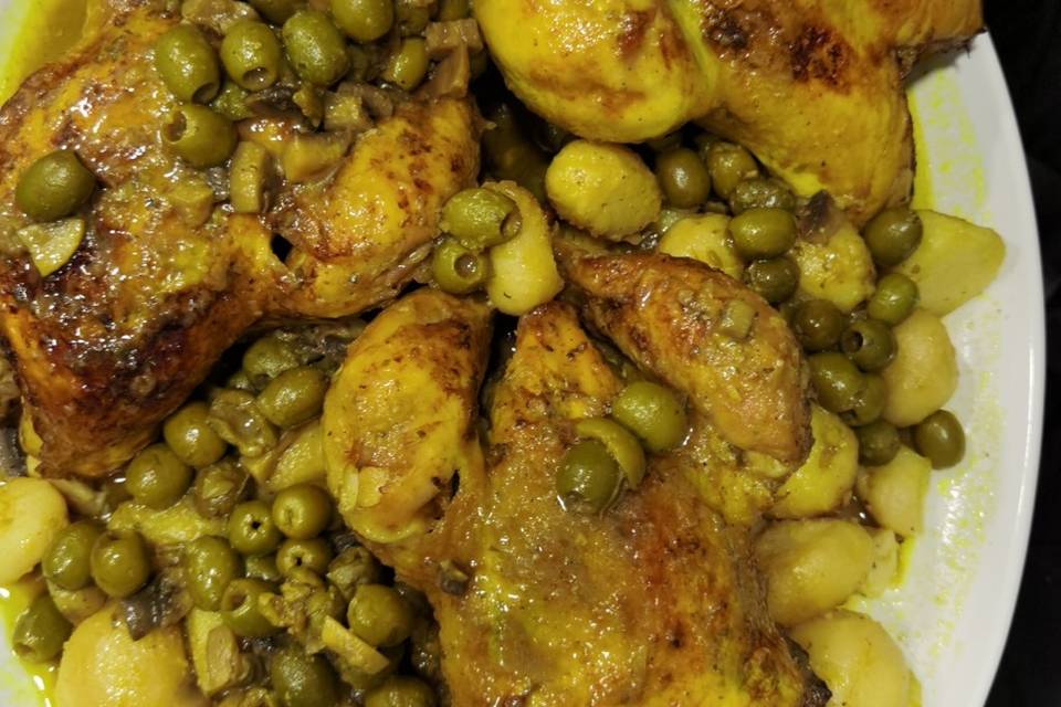 Poulet olives à l'algérienne