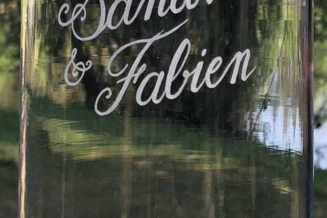 Carafe prénoms mariés