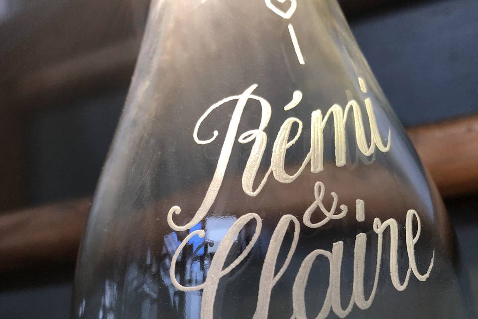 Carafe prénoms mariés