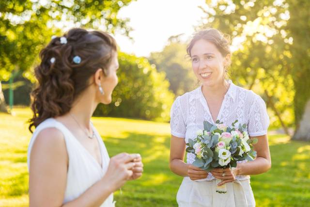 Elle a attrapé le bouquet