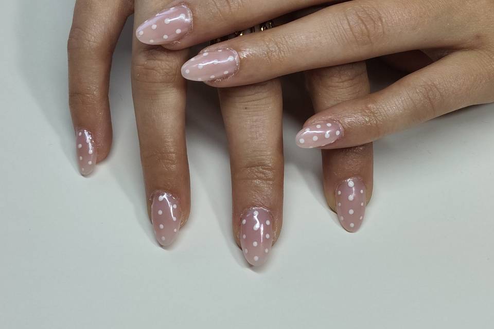Nail art petits points