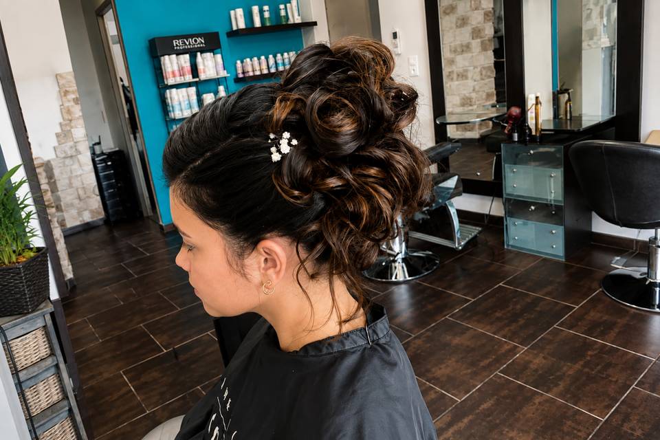 Chignon bohème