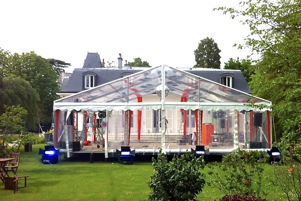 Mariage jardin privé