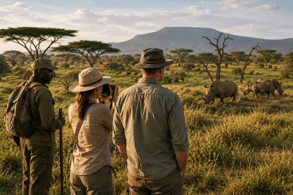 Observation des rhinoceros