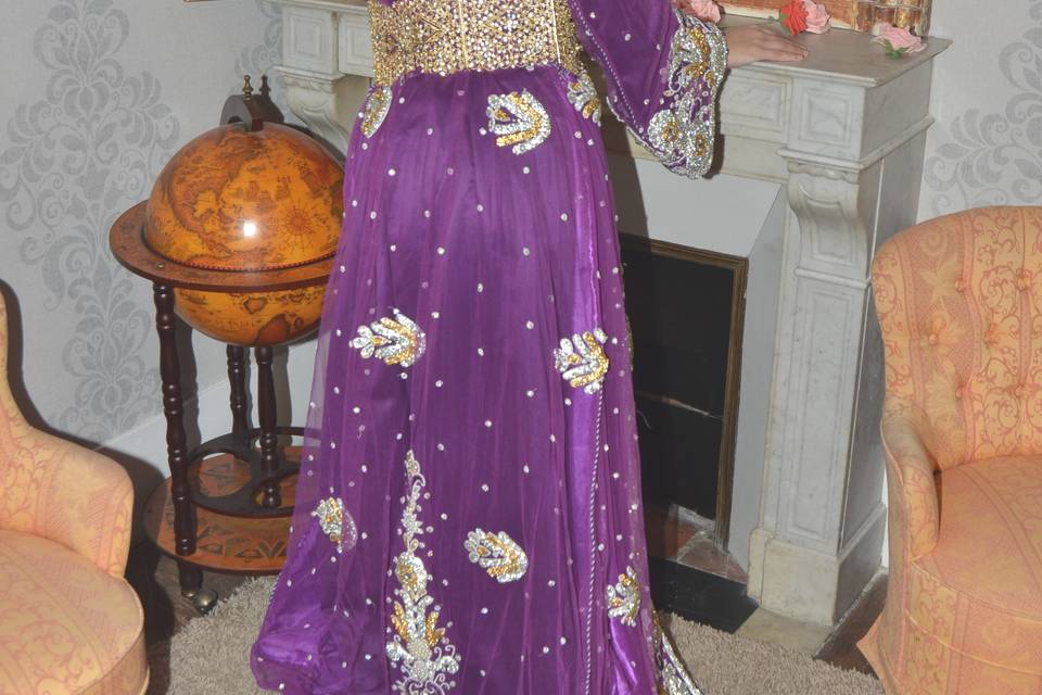 Caftan crystal violet