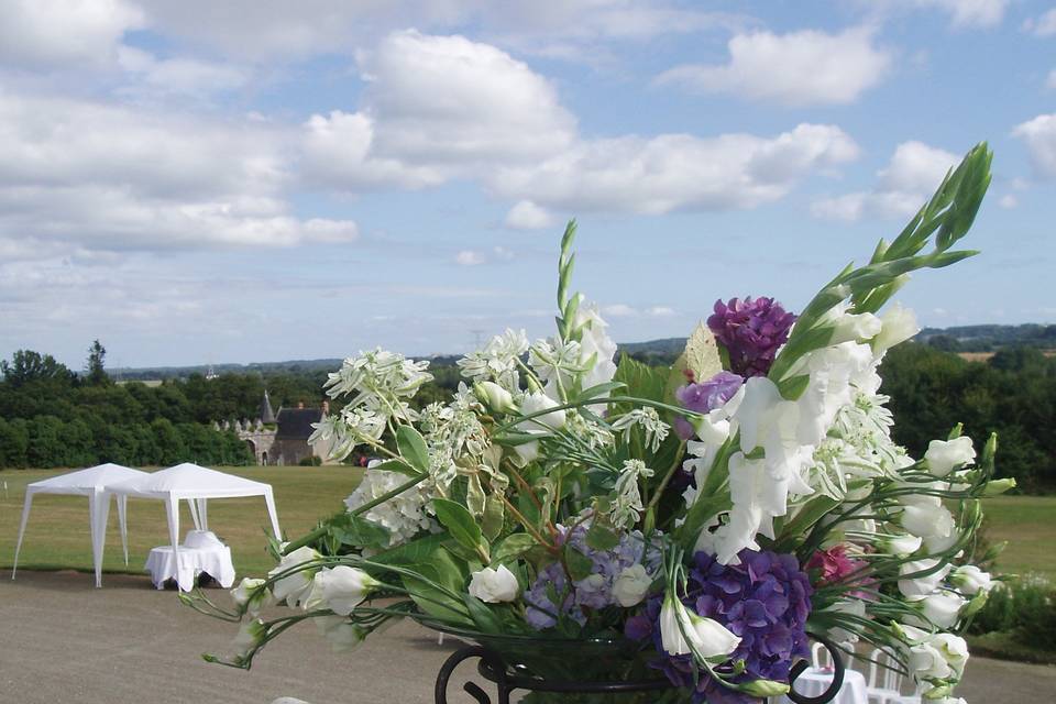 Le bouquet du perron