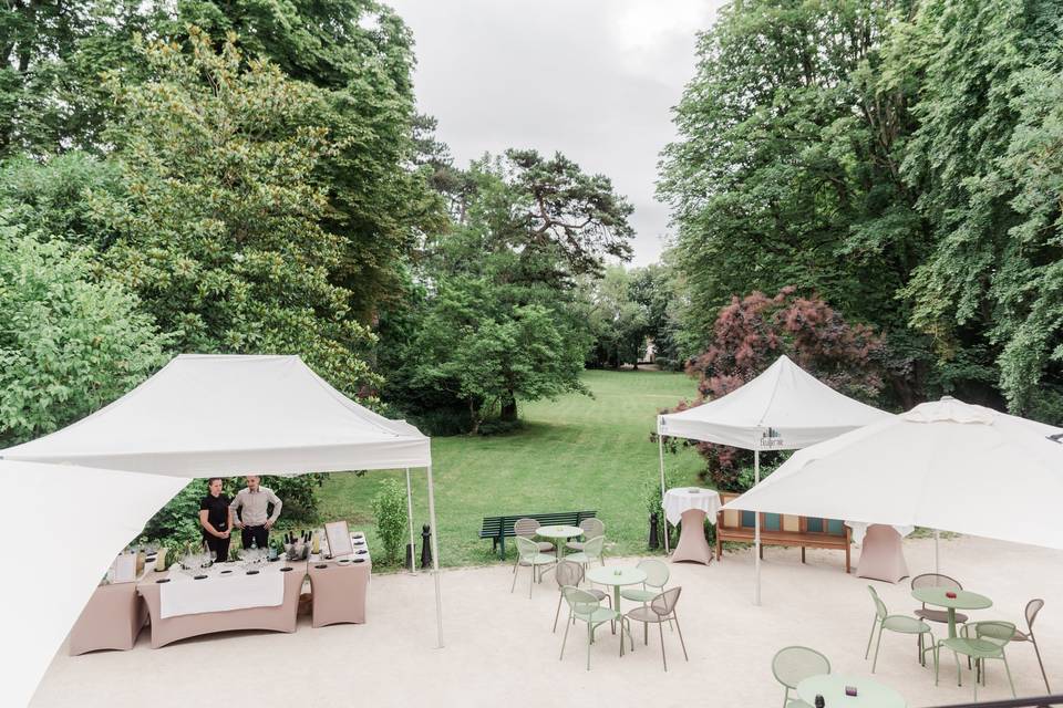 Terrasse et parc