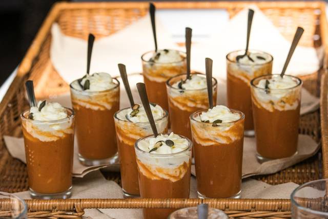 Gaspacho, chantilly olive