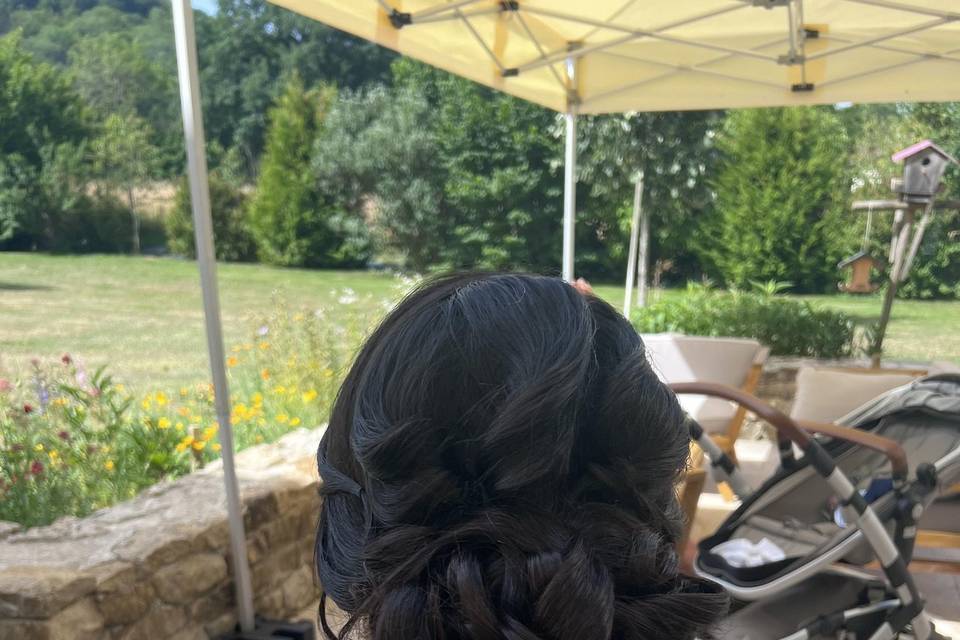 Chignon bohème