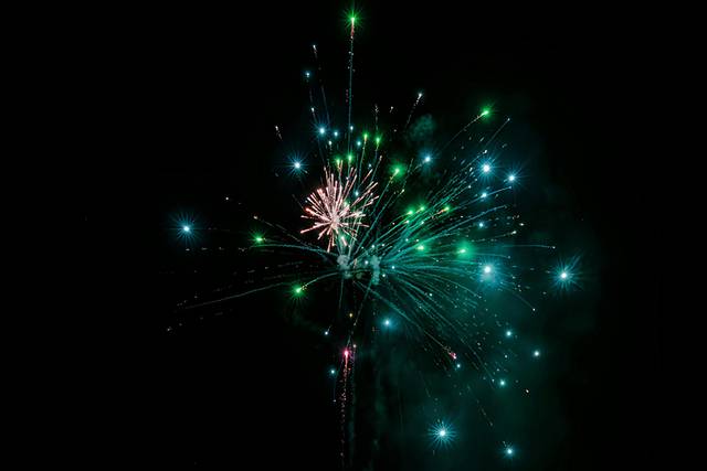 Feu d'artifice unique