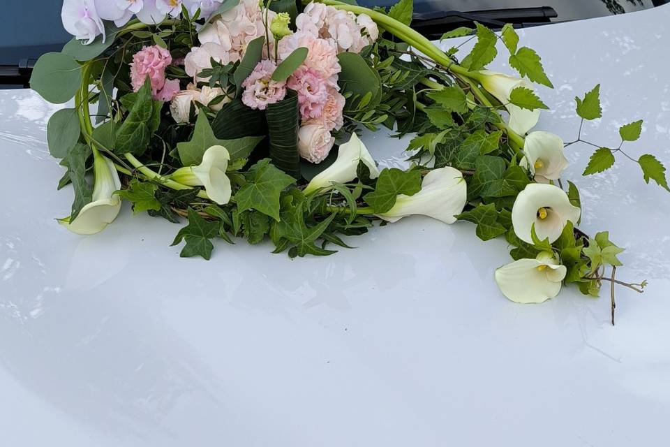 Fleurs voiture