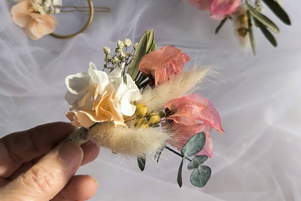 Barrette broche mariage